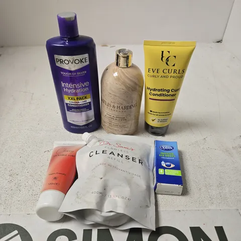 APPROXIMATELY 15 ASSORTED HEALTH & BEAUTY PRODUCTS TO INCLUDE HAND WASH, CONDITIONER, INFECTED EYE DROPS ETC