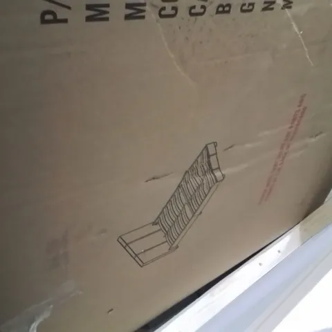 BOXED ZAVIER UPHOLSTERED BED FRAME BROWN SMALL DOUBLE 