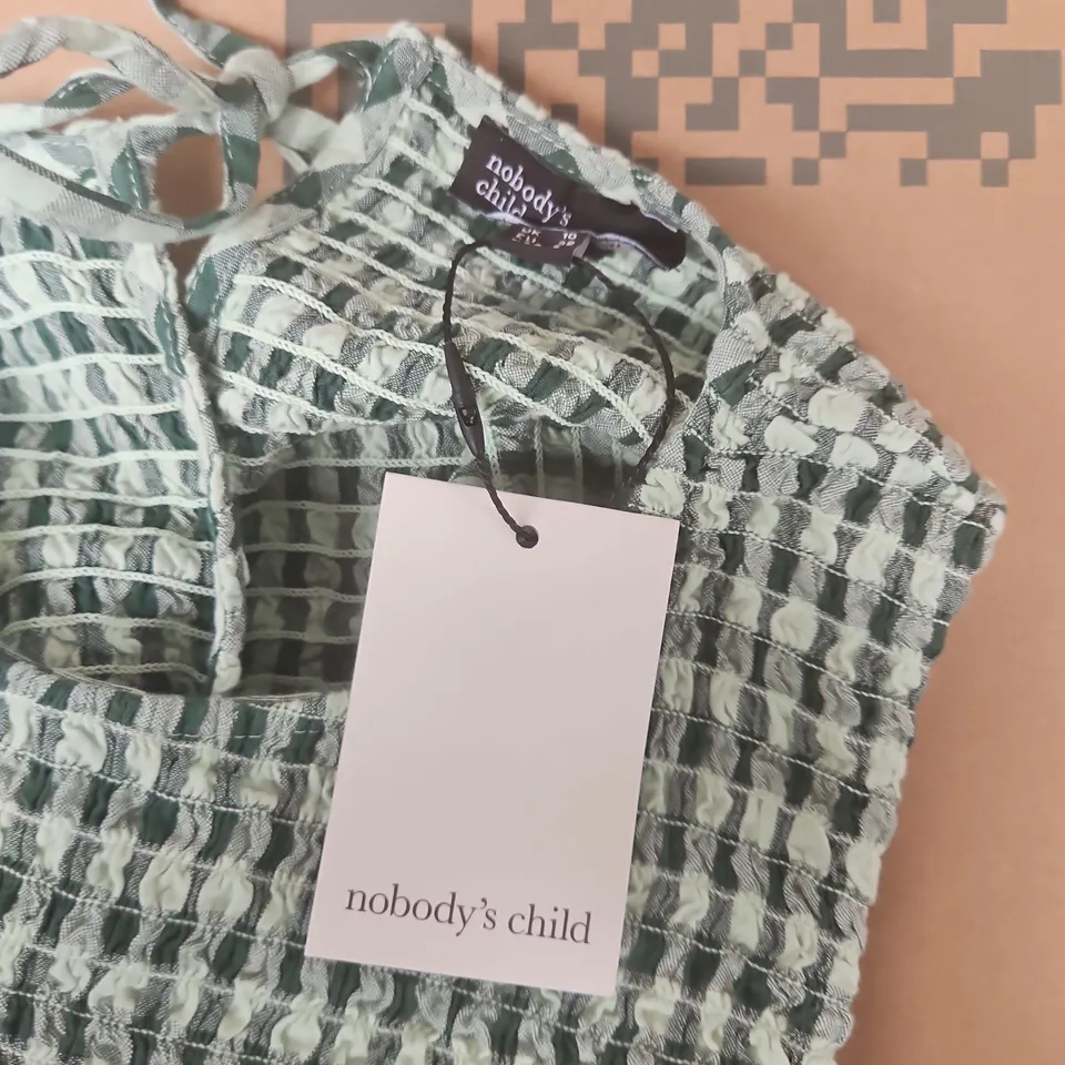 NOBODYS CHILD RUTH JUMPSUIT IN SOFTS GREEN - UK 10