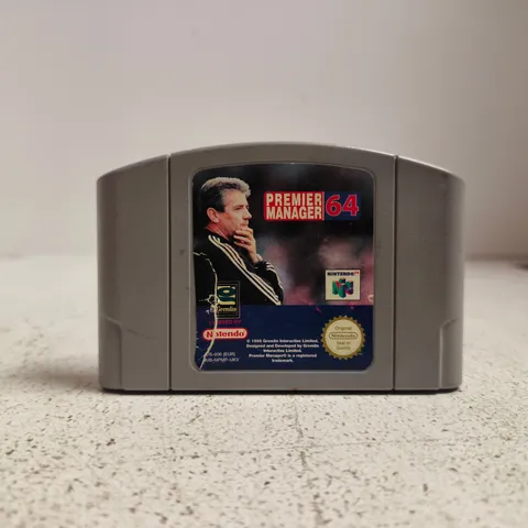 NINTENDO 64 GAME CARTRIDGE – PREMIER MANAGER 64 