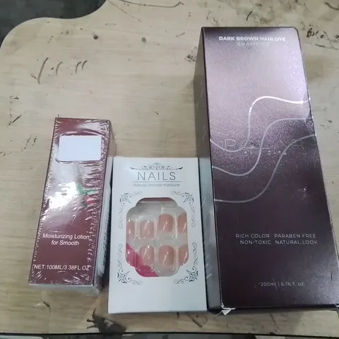 PALLET OF COSMETICS ITEMS TO INCLUDE:SHAMPOO,NAILS,MOISTURISER,ETC
