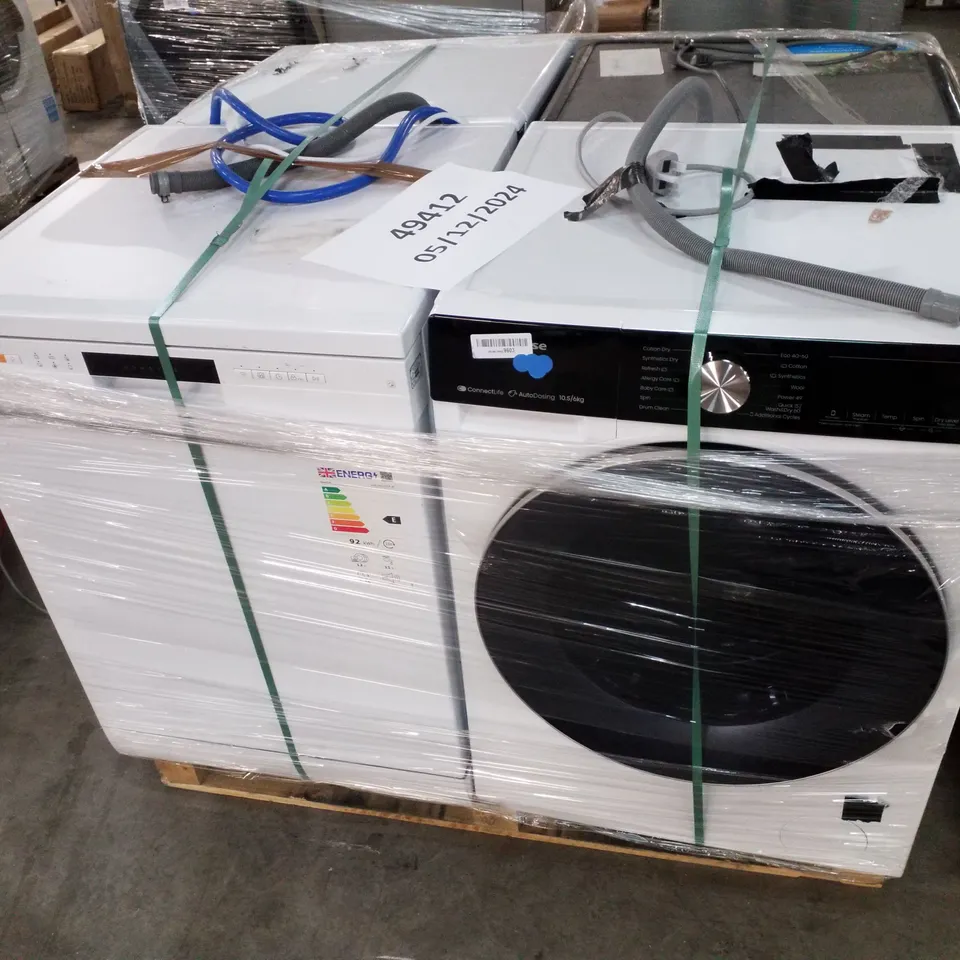 PALLET OF APPROXIMATELY 4 UNPROCESSED RAW RETURN WHITE GOODS TO INCLUDE;