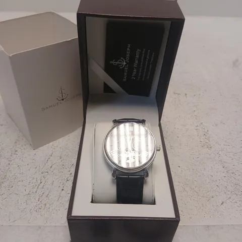 SAMUEL JOSEPH AUTOMATIC LIMITED EDITION SILVER GRAY WATCH – BOXED