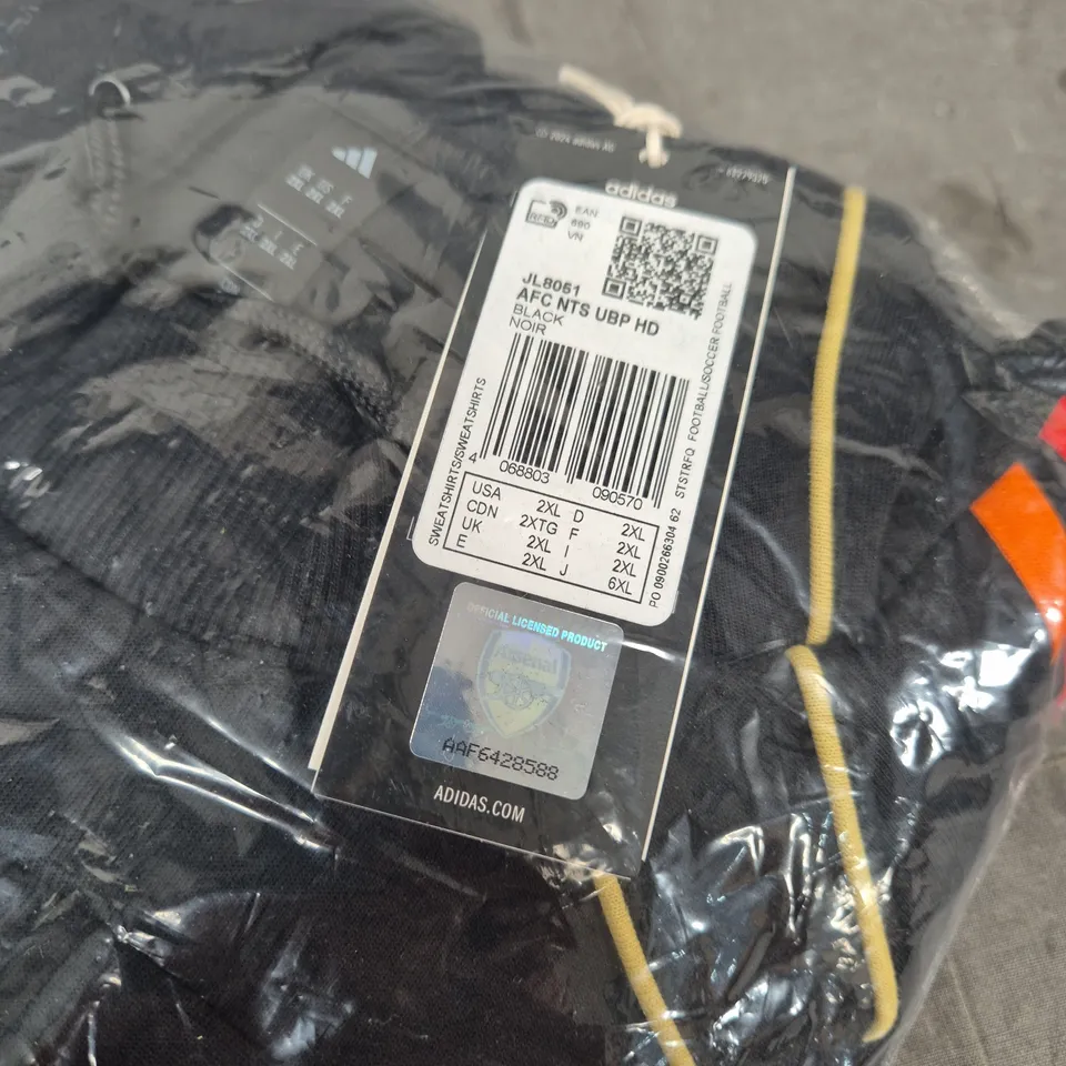 ADIDAS ARSENAL FC HOODIE – BLACK – UK 2XL