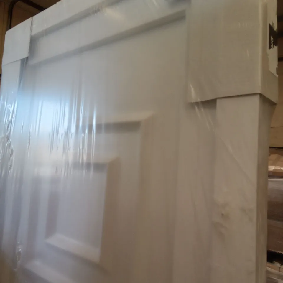 PACKAGED 2055MM X 920MM PVCU 2 PANNEL GEORGIAN GLAZED FRONT DOOR