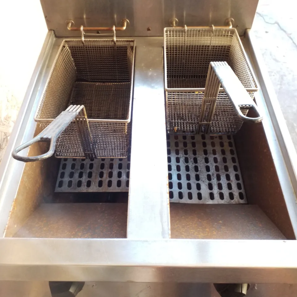 TWIN TANK GAS DEEP FRYER