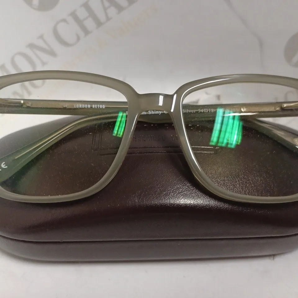 LONDON RETRO BALHAM SHINY GREY/SILVER PRESCRIPTION GLASSES