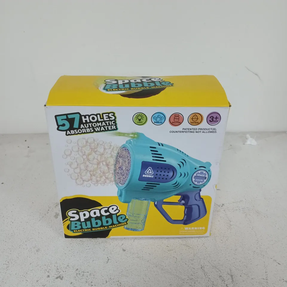 BOXED SPACE BUBBLE ELECTRIC BUBBLE MACHINE IN PINK