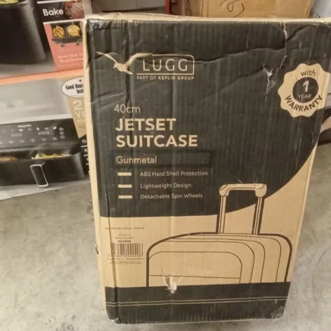 BOXED LUGG - 40CM JETSET SUITCASE GUNMETAL 