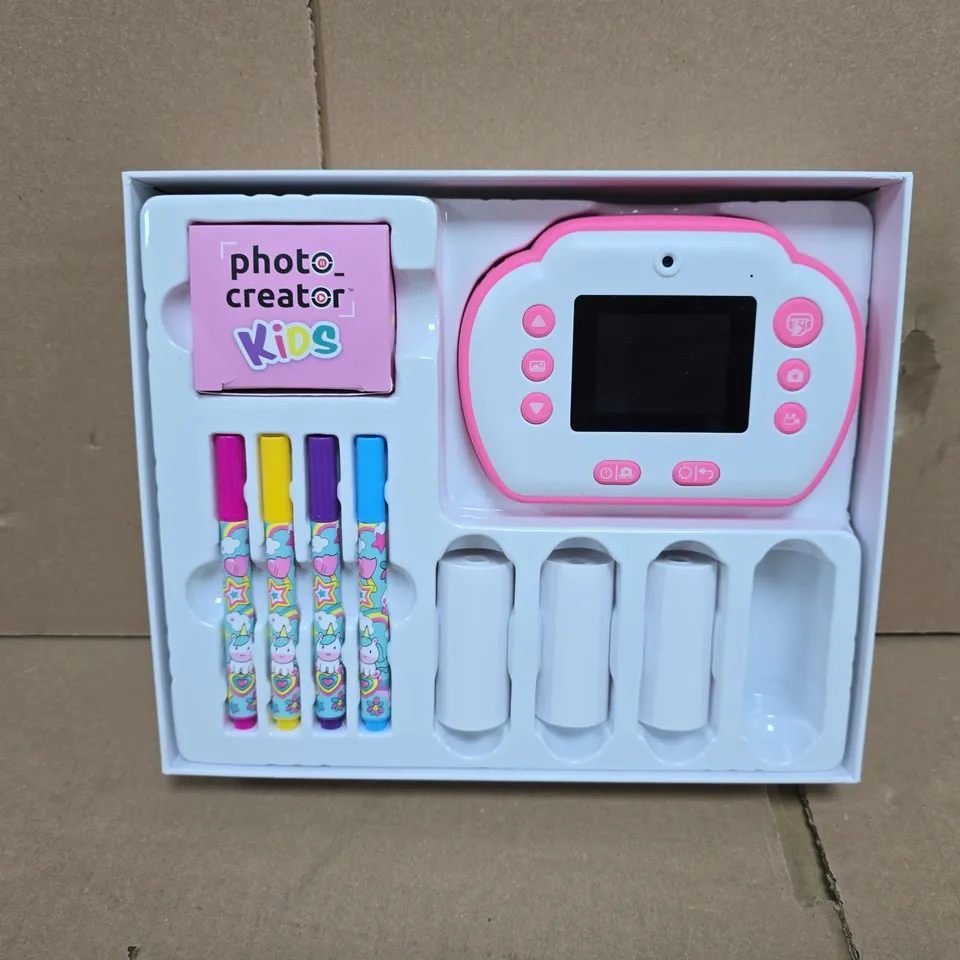 BOXED PHOTO CREATOR KIDS INSTANT PRINT UNICORN CAMERA