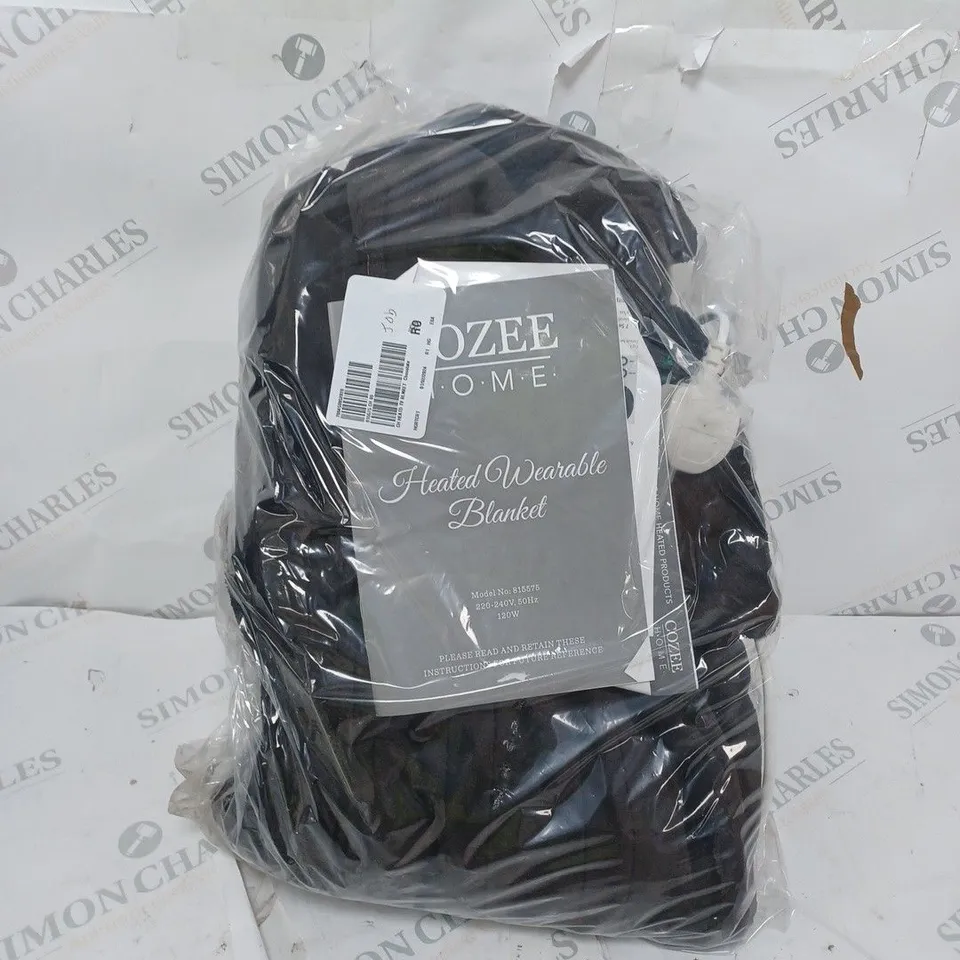 COZEE HOME HEATED TV BLANKET IN CHOCOLATE