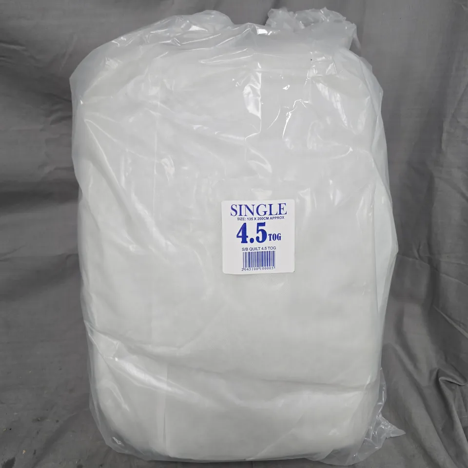 BAGGED 4.5 TOG SINGLE QUILT