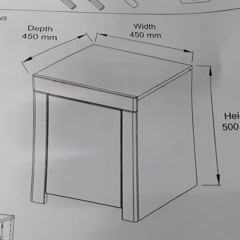 BOXED ATLANTIC LAMP TABLE 
