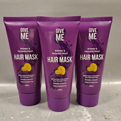 4 X 100ML GIVE ME MANGO & PASSION FRUIT DEEP CONDITIONING HAIR MASK