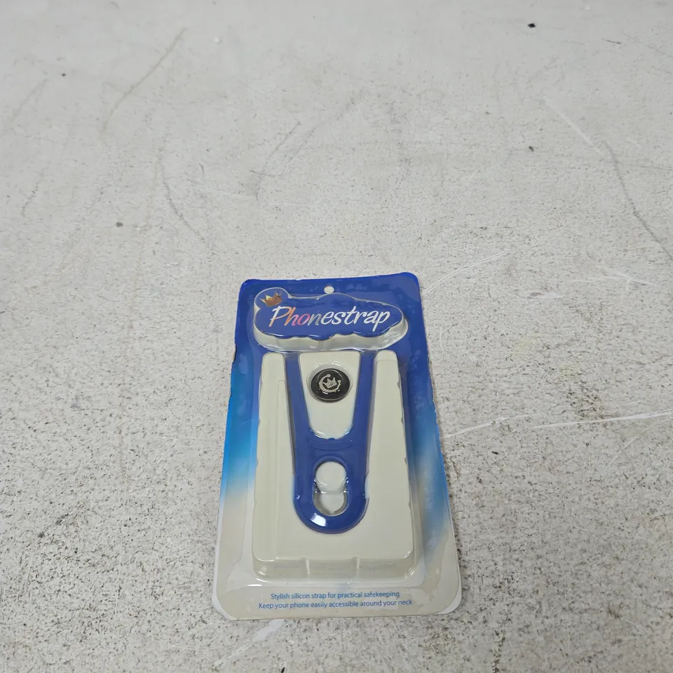 HUANG CHOU BLUE SILICONE PHONE STRAP SAFETY