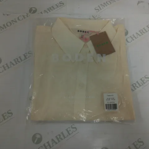 BODEN SIENNA SILK SHIRT IN IVORY - UK 12R