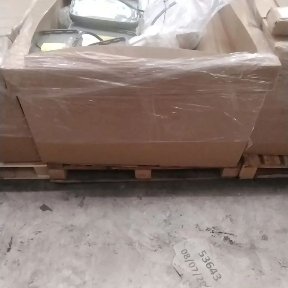 PALLET OF ASSORTED DIY, HOME IMPROVEMENT AND BUILDING PRODUCTS TO INCLUDE; BLOCK PAVING SEAL, READY MIXED PLASTER, SILKACEM PVA, PERMANENT POTHOLE REPAIR ETC