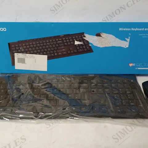 RAPOO WIRELESS KEYBOARD AND MOUSE 