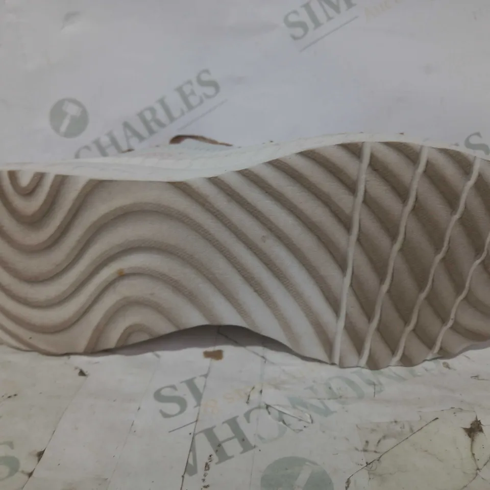 BOXED PAIR OF SKECHERS TRAINERS IN WHITE/PINK/BLUE/YELLOW UK SIZE 6