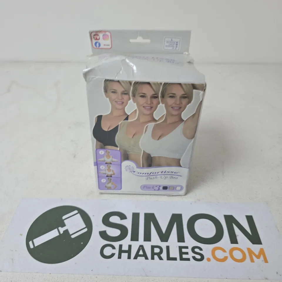 BOXED COMFORTISSE PUSH UP BRA (3 PACK) - LARGE