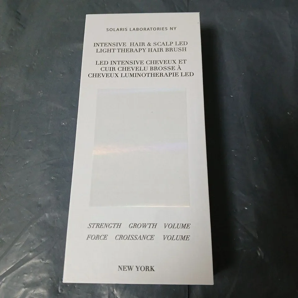 SOLARIS LABORATORIES NY INTENSIVE HAIR & SCALP LED LIGHT THERAPY HAIR BRUSH