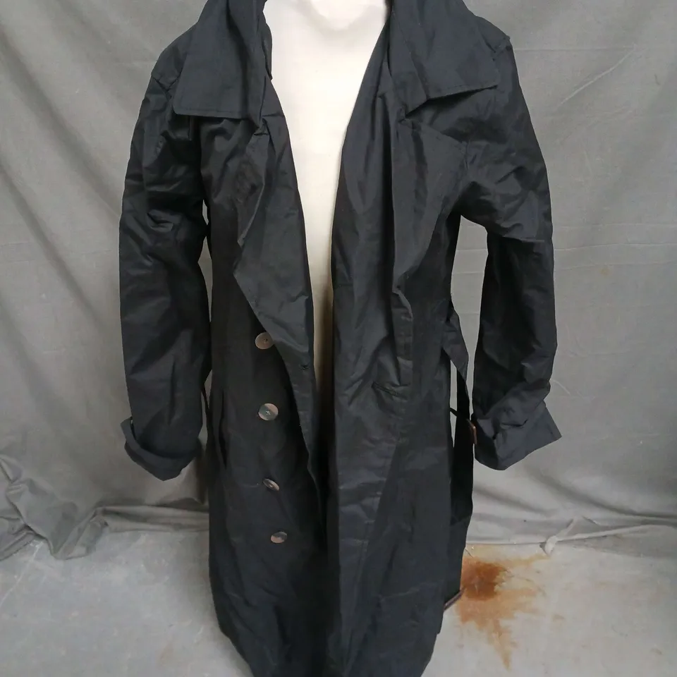 BRAVE SOUL COAT IN BLACK SIZE 14