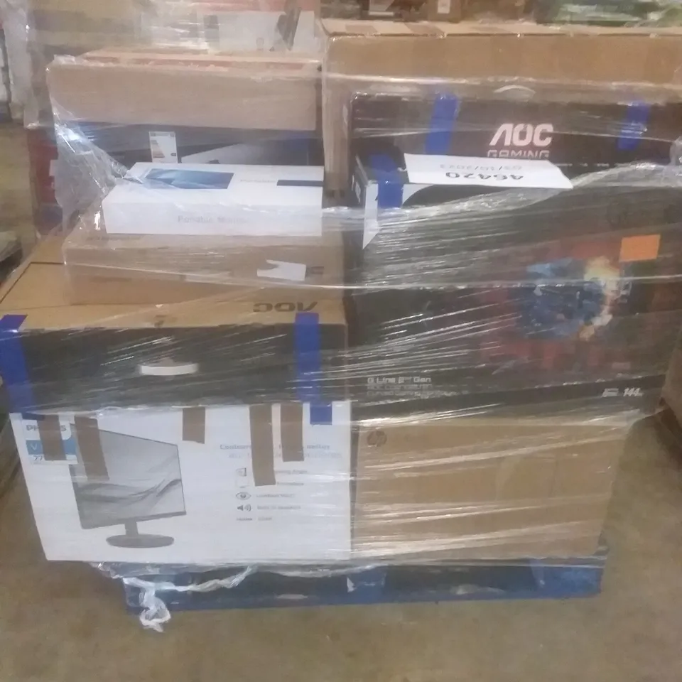 PALLET OF APPROXIMATELY 27 ASSORTED MONITORS INCLUDING 