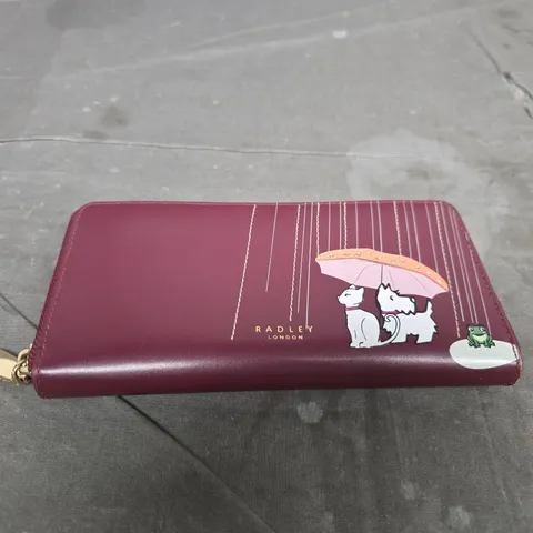 RADLEY LONDON WALLET & FOLDING UMBRELLA SET – MAROON