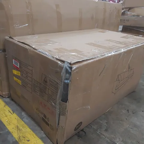 BOXED QUALITY DESIGNER ALEXAIS 3 SEATER CORDUROY SOFA - BLACK