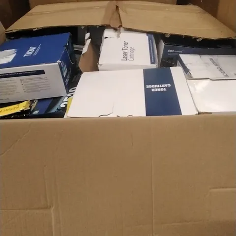 A PALLET CONTAINING A LARGE QUANTITY OF TONERS AND SIMILAR PRODUCTS ETC