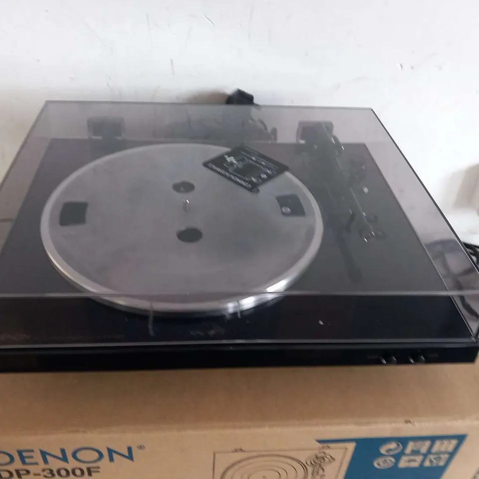 DENON DP300 BLACK RSEXC HIFI TURNTABLE