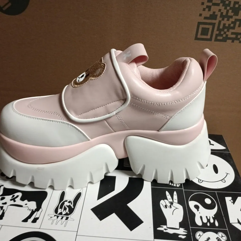 BOXED TEDDY SURA PINK VILUN PLATFORM TRAINERS – UK5