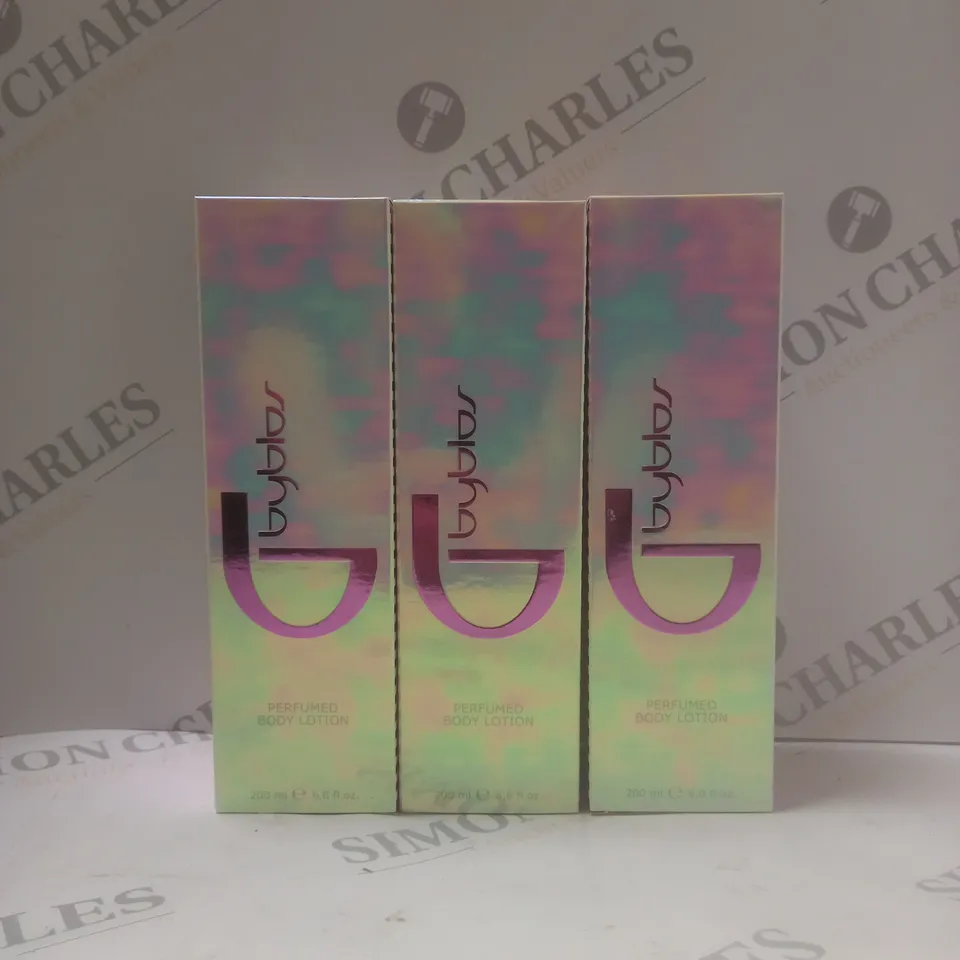 3 BOXED BYBLOS PERFUMED BODY LOTIONS - 3 X 200ML