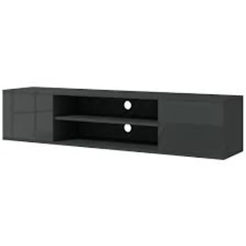 HOMCOM FLOATING TV STAND CABINET FOR TVS UP TO 60" - GREY