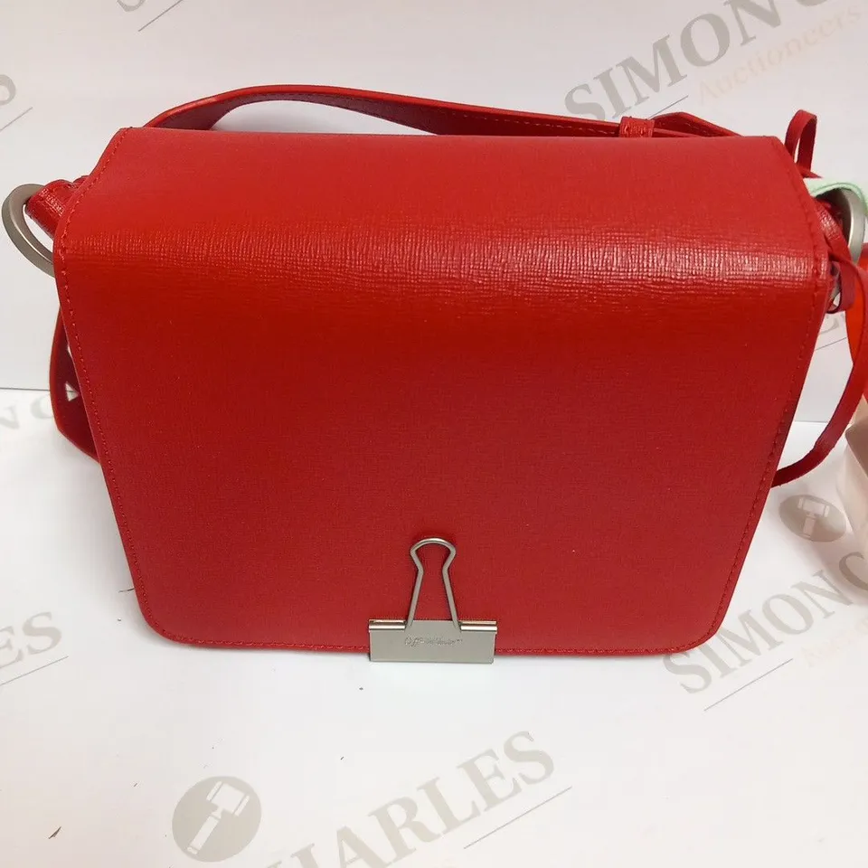 BOXED OFF-WHITE RED FLAP BAG