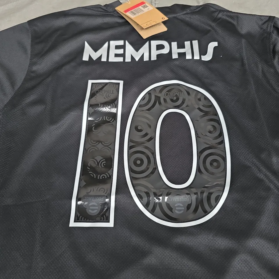 NIKE FOOTBALL JERSEY – MEMPHIS 10, BLACK, MEN'S LARGE