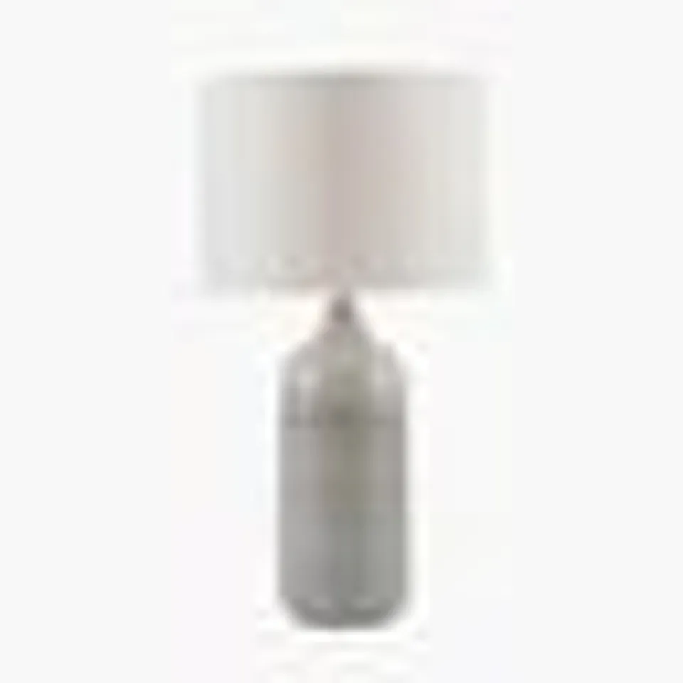 BOXED VENUS BLUE AND GREY OMBRE CERAMIC TABLE LAMP