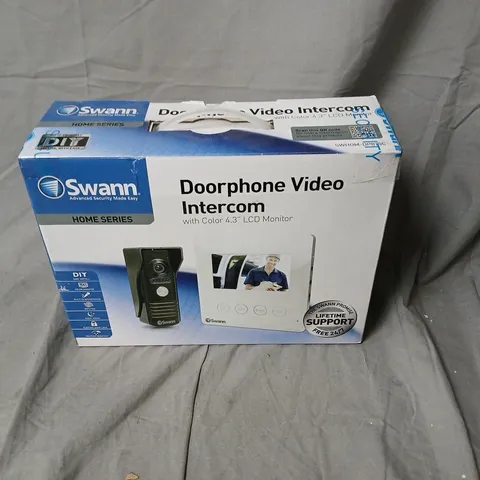 SWANN DOORPHONE VIDEO INTERCOM WITH COLOUR 4.3" LCD MONITOR β BOXED