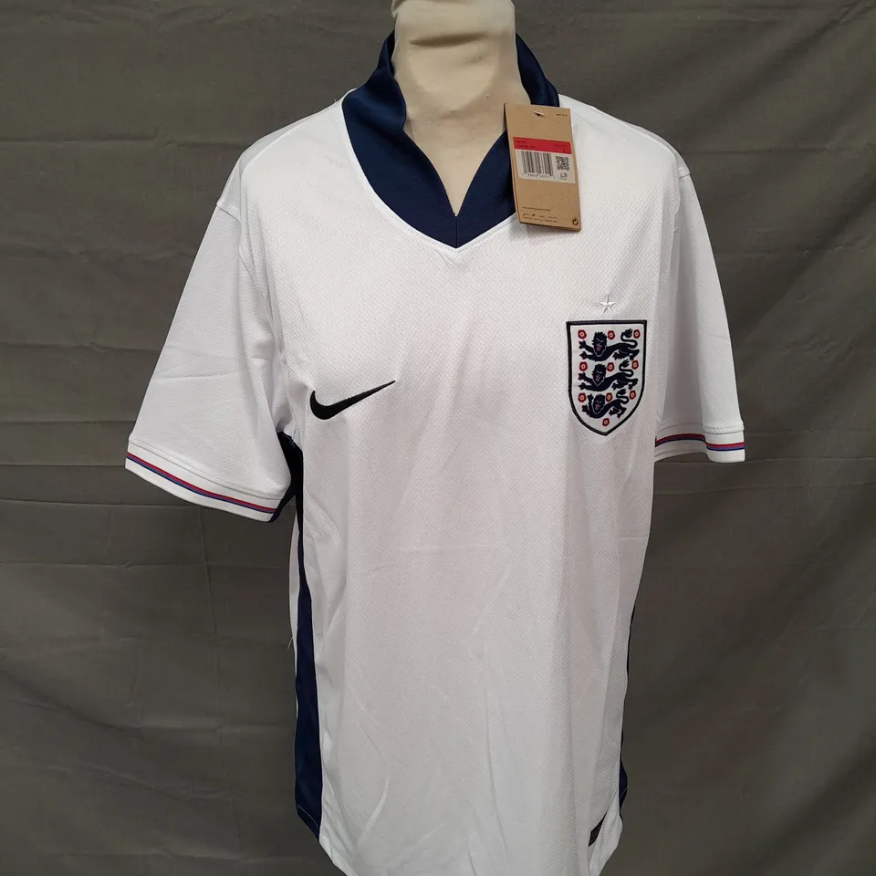 NIKE FOOTBALL ENGLAND JERSEY IN WHITE/BLUE SIZE L
