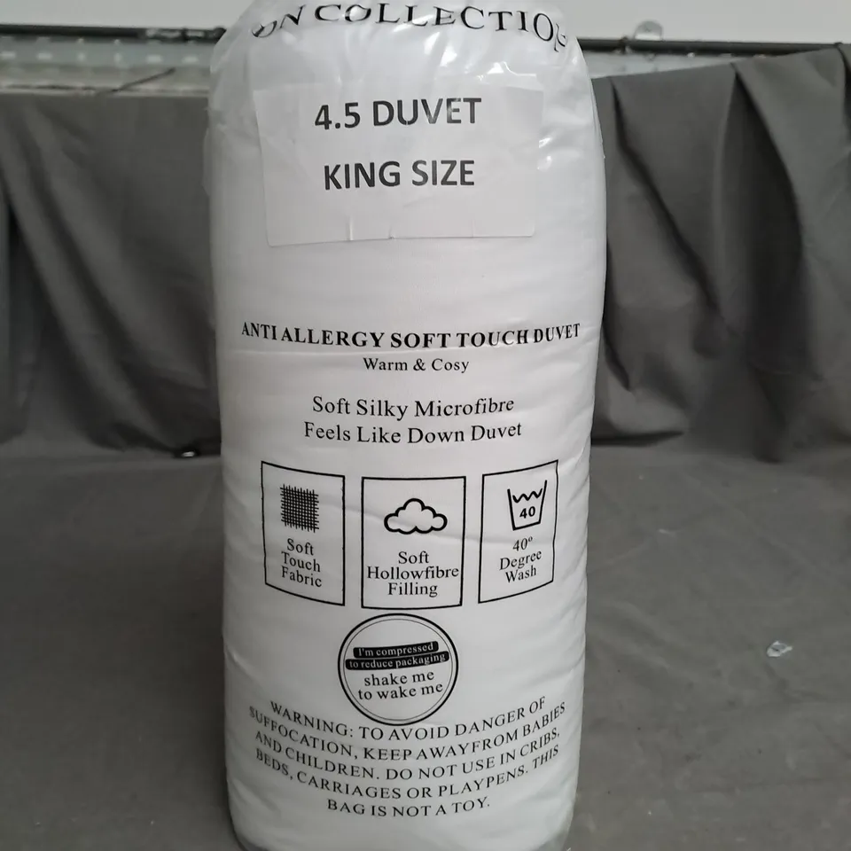 BAGGED 4.5 KING DUVET 