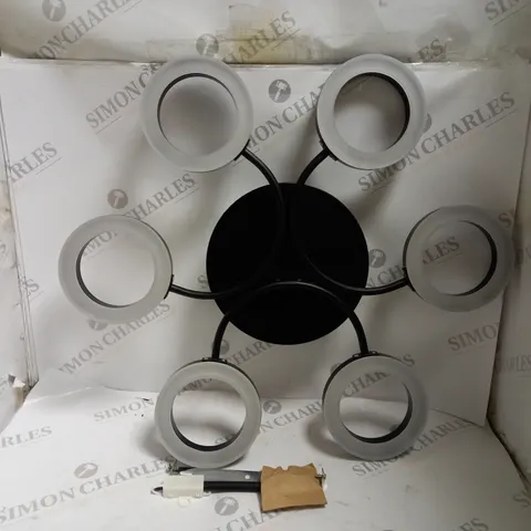 BOXED JOHN LEWIS BOYD 6 LIGHT INTERGRATED LED SEMI FLUSH CELING LIGHT