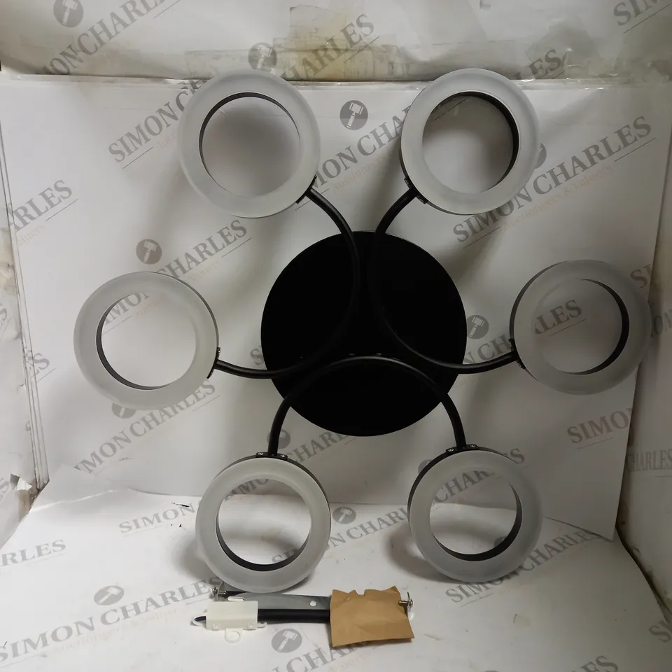 BOXED JOHN LEWIS BOYD 6 LIGHT INTERGRATED LED SEMI FLUSH CELING LIGHT