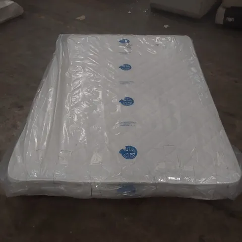 QUALITY BAGGED DOUBLE 135cm AIRSPRUNG LUXURY QUILTED MEDIUM MATTRESS