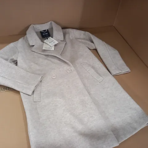 PULL & BEAR BUTTON UP JACKET IN NATURAL - XS
