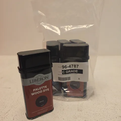 5 X LIBERON PALETTE WOOD DYES - EBONY