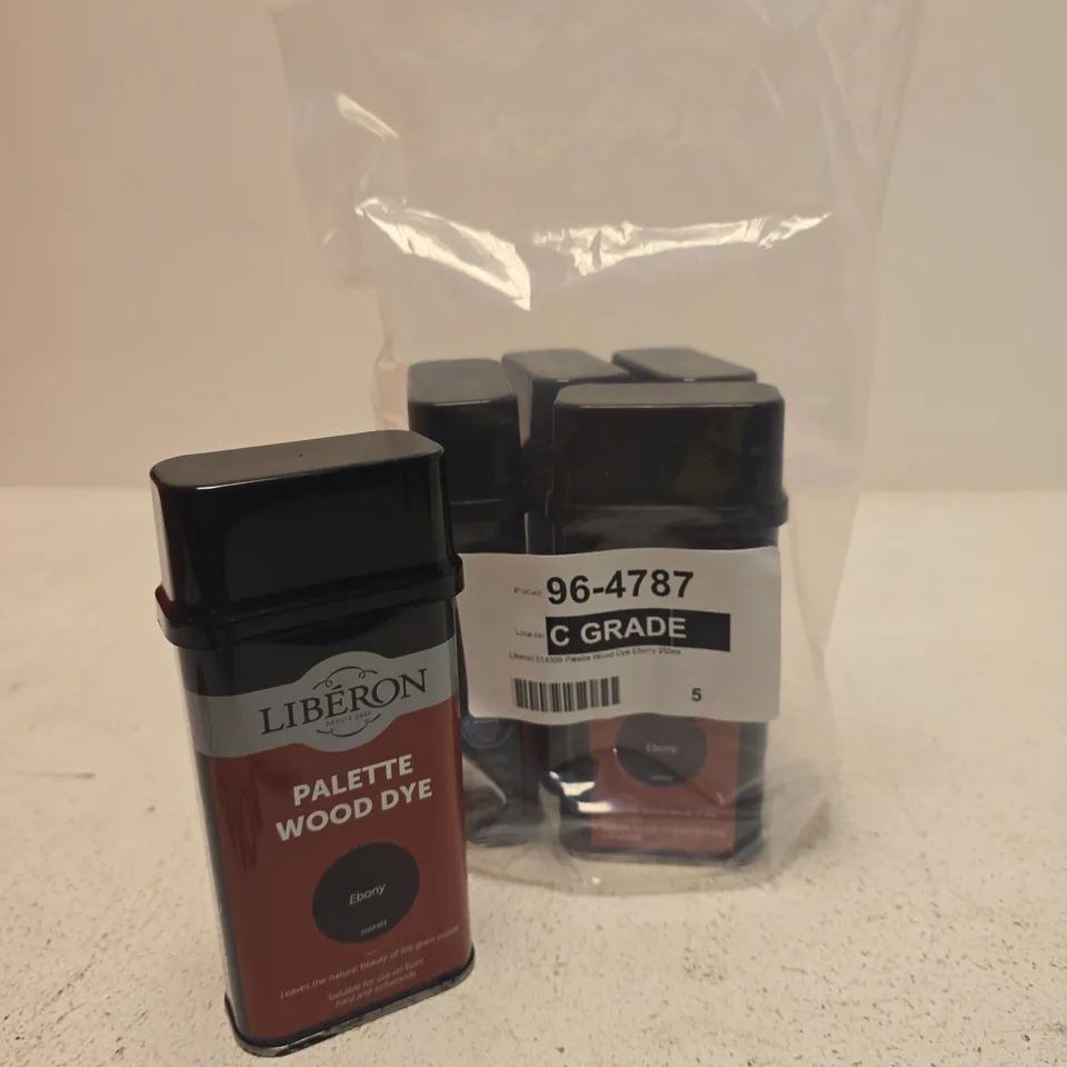 5 X LIBERON PALETTE WOOD DYES - EBONY