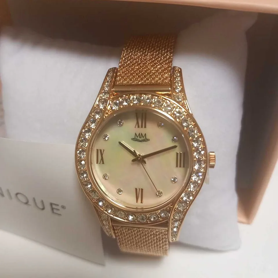 3 BRAND NEW DIAMONIQUE ROSE GOLD WRIST WATCHES