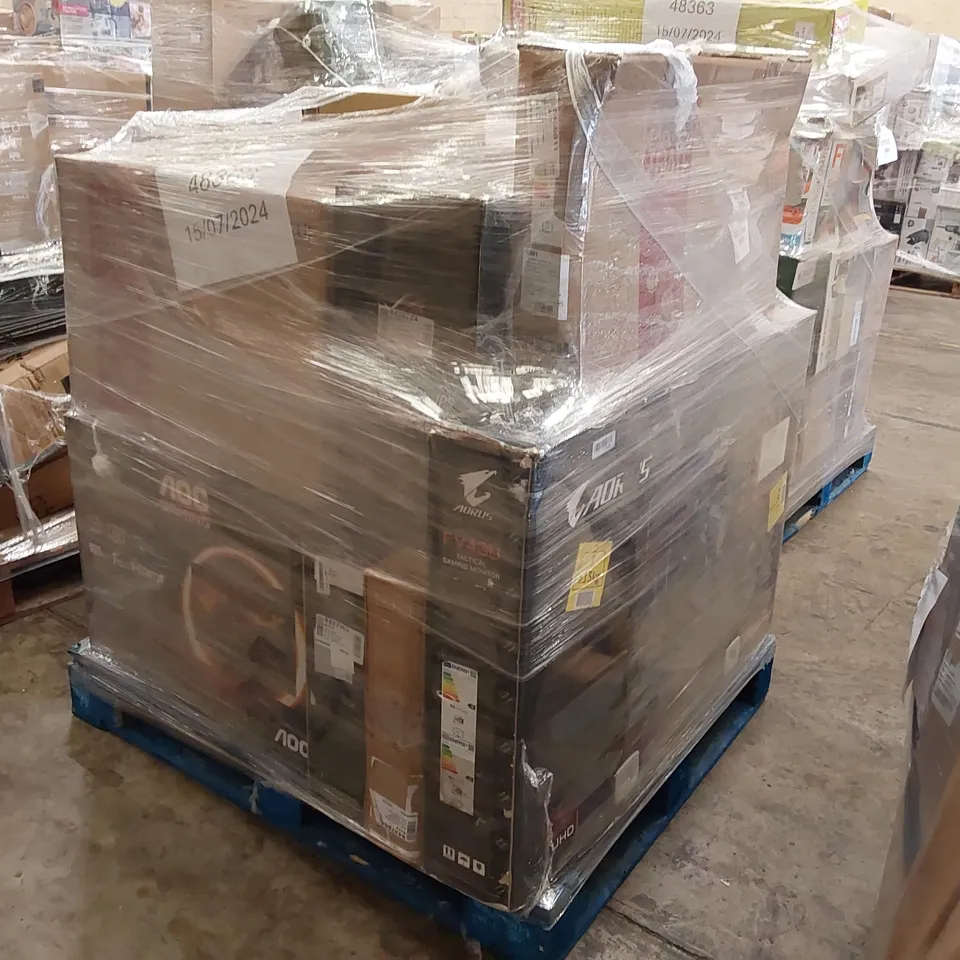 PALLET OF APPROXIMATELY 18 UNPROCESSED RAW RETURN MONITORS TO INCLUDE;