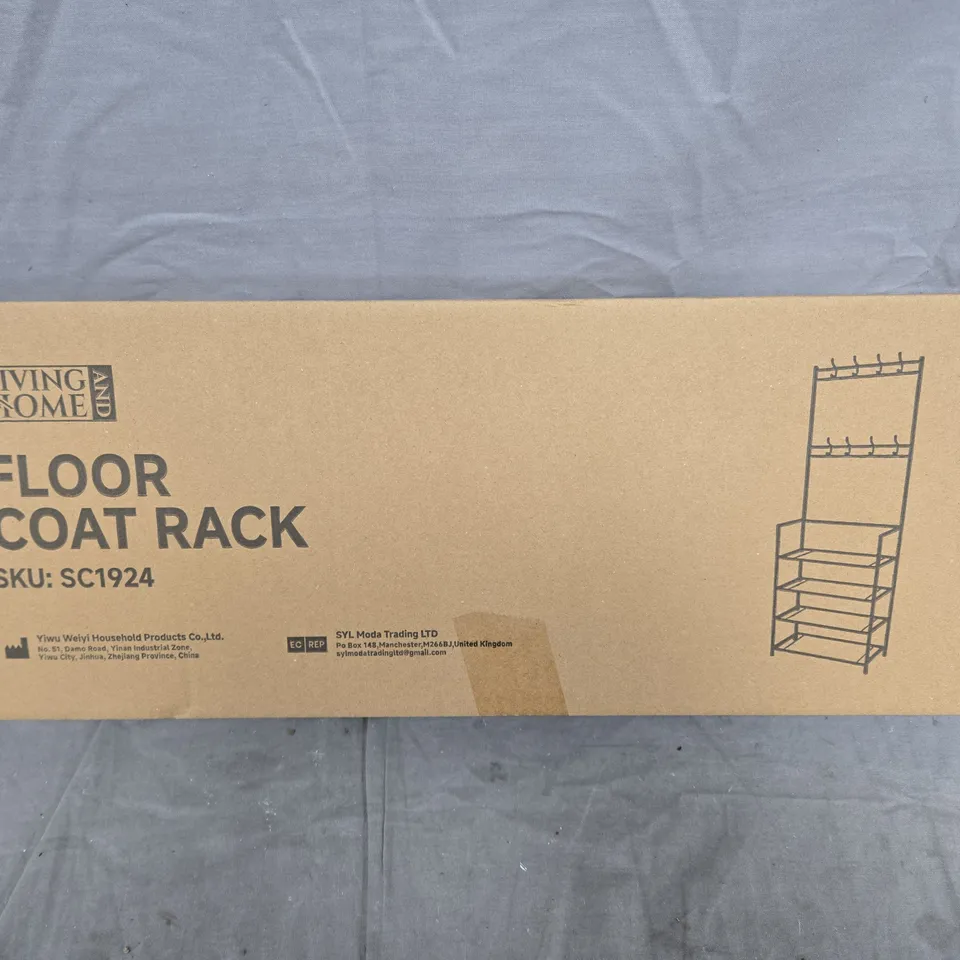 LIVING HOME FLOOR COAT RACK – BOXED