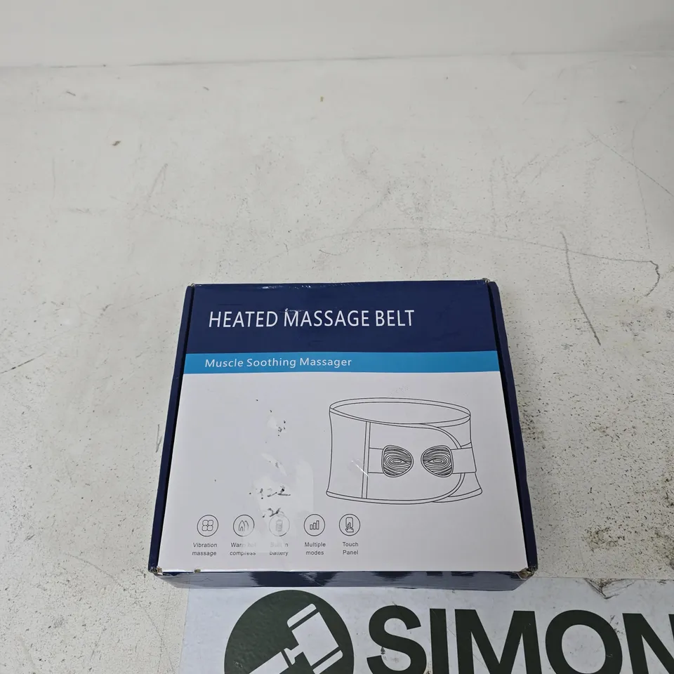HEATED MASSAGE BELT – MUSCLE SOOTHING MASSAGER (BOXED)